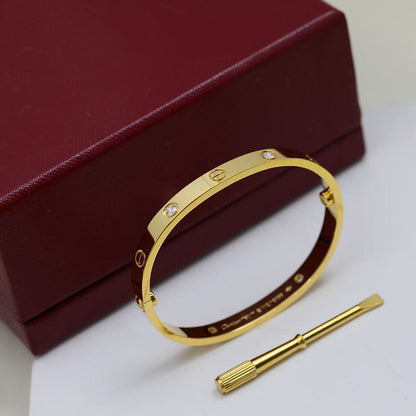 Elegant 4 Diamonds Love Bracelet