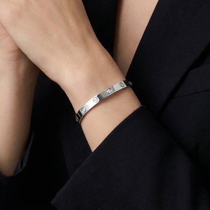 Elegant 4 Diamonds Love Bracelet