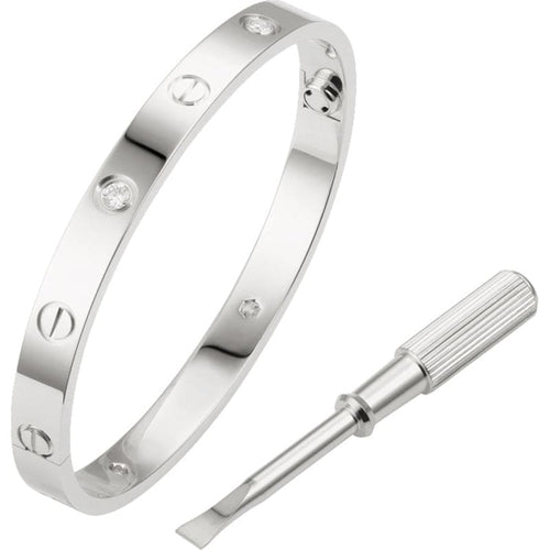 Elegant 4 Diamonds Love Bracelet