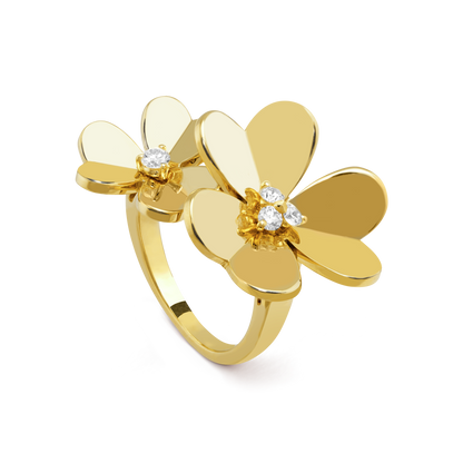 Frivole Between The Finger Cubic Zirconia Ring