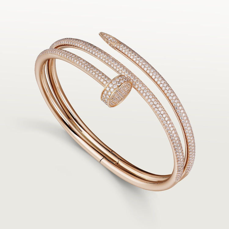 Juste Un Clou PavĂ© Cubic Zirconia Bangle Bracelet