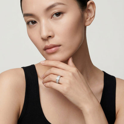 Love 6 Diamonds Paved Ring