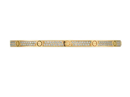 Small Paved Diamonds Love Bracelet Radiant Elegance