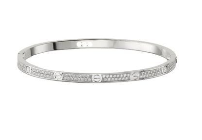 Small Paved Diamonds Love Bracelet Radiant Elegance