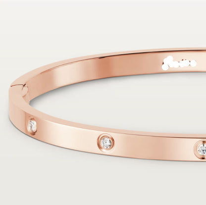 Small 10 Diamonds Love Bracelet Timeless Luxury