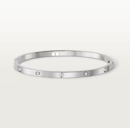 Small 10 Diamonds Love Bracelet Timeless Luxury