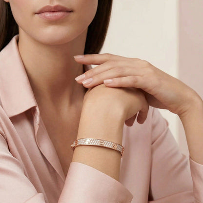Love Diamonds Paved Bracelet