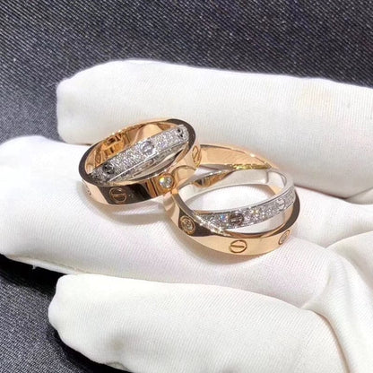 Love PavĂ© Double Band Ring