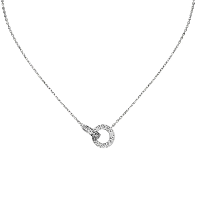 Love PavĂ© Cubic Zirconia Necklace