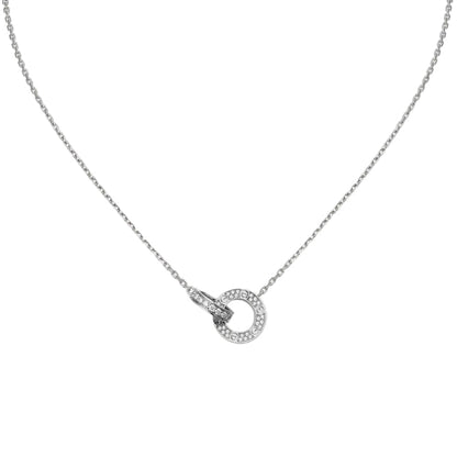 Love PavĂ© Cubic Zirconia Necklace