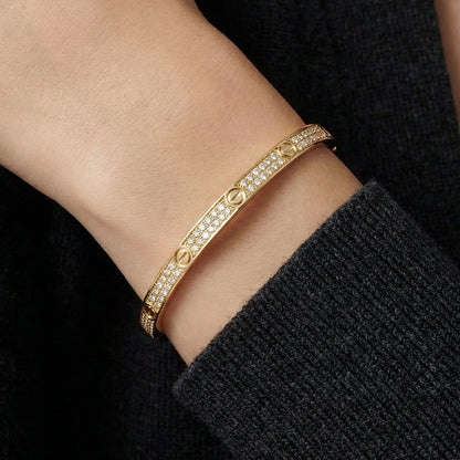 Small Love Diamonds Paved Bracelet