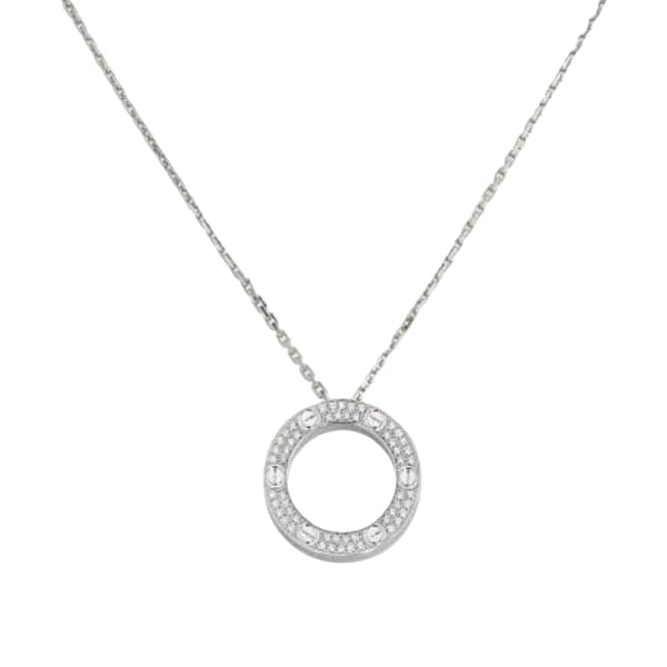 Love Paved Cubic Zirconia Necklace