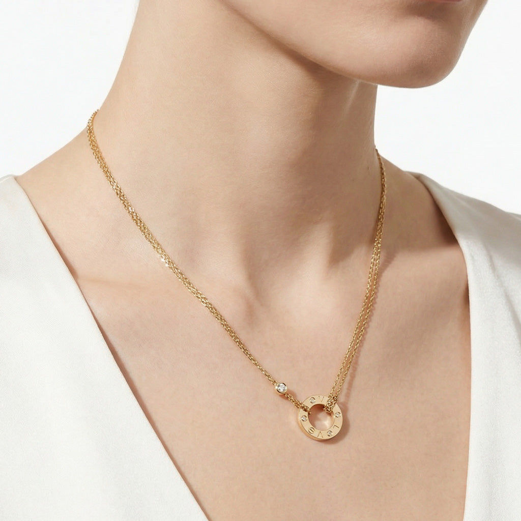 Love Two Necklace
