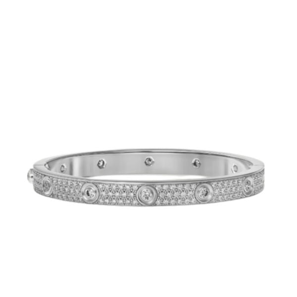 PavĂ©d Diamonds Love Bracelet