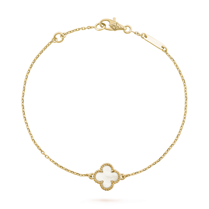Sweet Alhambra Mother-of-Pearl Clover Bracelet