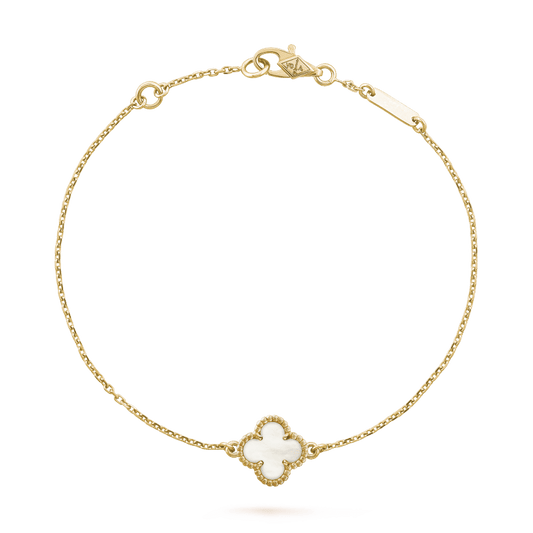Sweet Alhambra Mother-of-Pearl Clover Bracelet