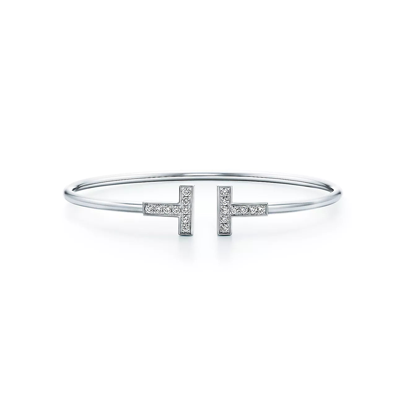 T Open Cubic Zirconia Bracelet