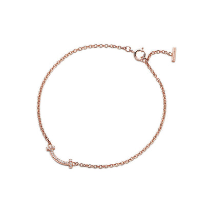 T Smile Cubic Zirconia Bracelet