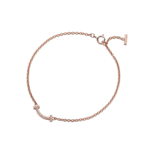 T Smile Cubic Zirconia Bracelet