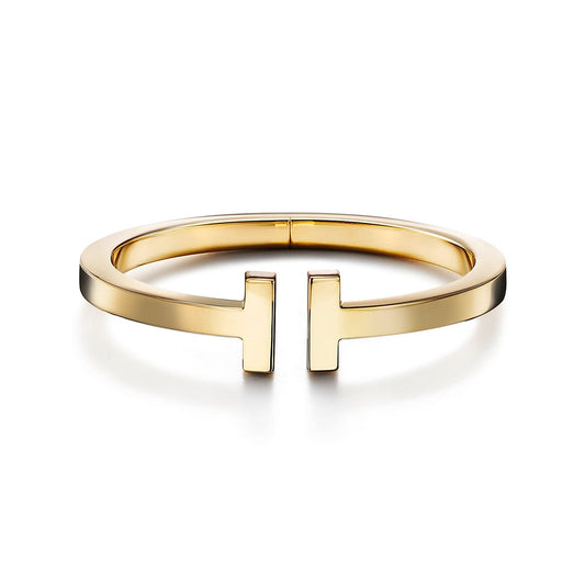 T Square 18K Gold Vermeil Sterling Silver Bracelet