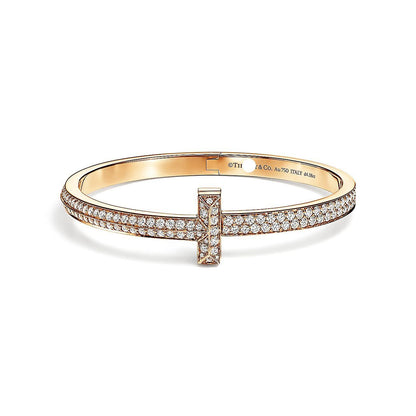 T1 Wide Hinged Bangle Bracelet
