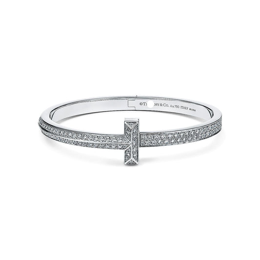 T1 Wide Hinged Bangle Bracelet