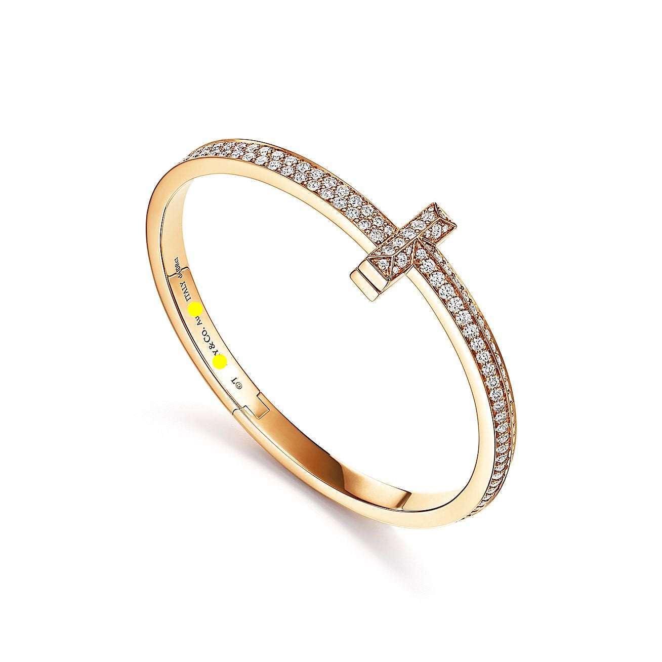 T1 Wide Hinged Bangle Bracelet