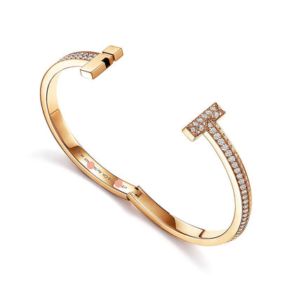 T1 Wide Hinged Bangle Bracelet