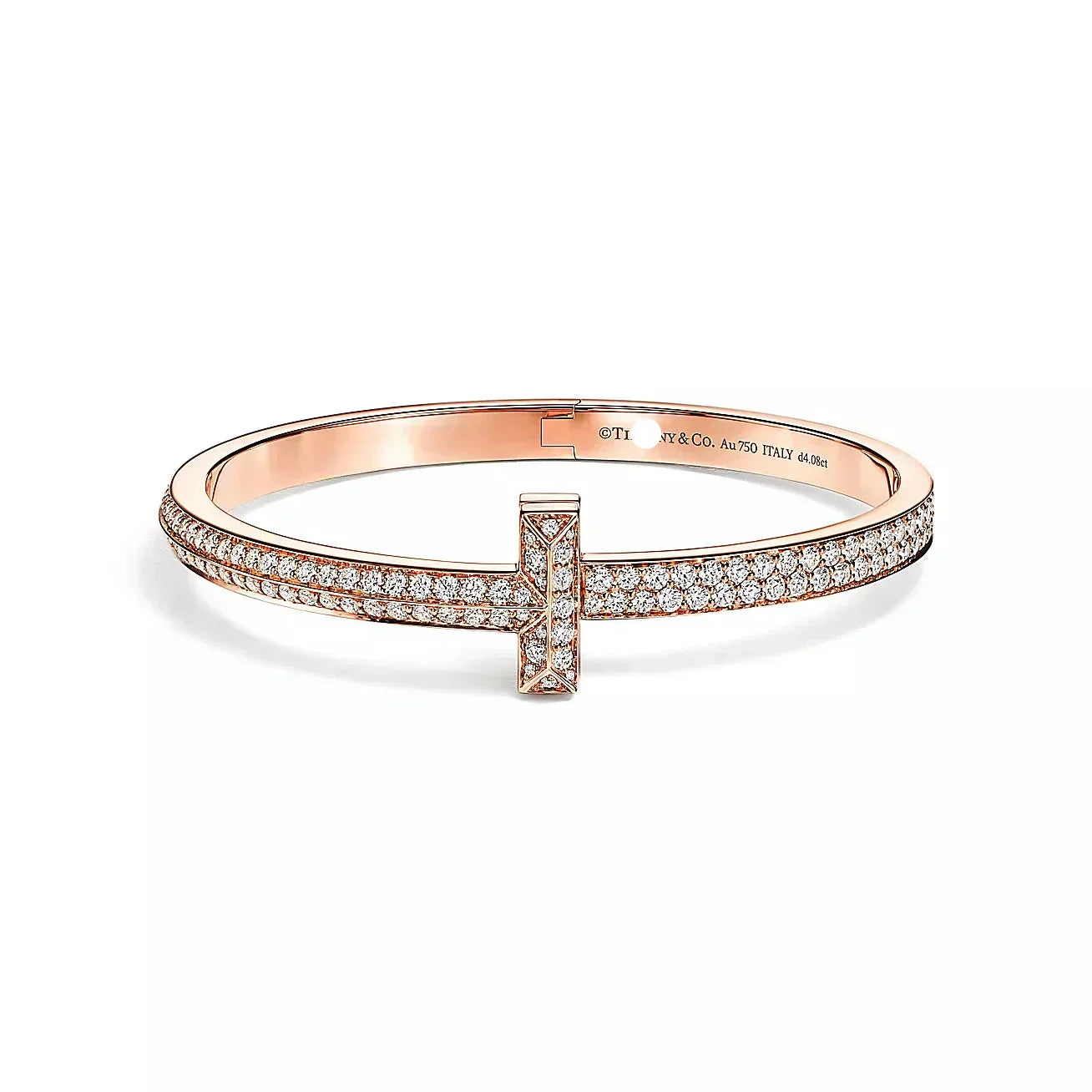 T1 Wide Hinged Bangle Bracelet