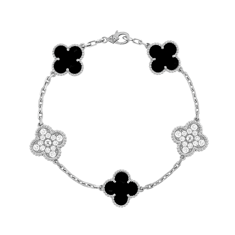 Vintage Alhambra Five Motifs Clover Elegance Bracelet