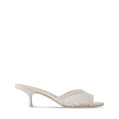 Women's 6 AM Monogram Embroidered Kitten-Heel Mule 1AK1ZH