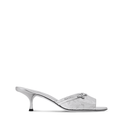 Women's 6 AM Monogram Mirror-Effect Calf Leather Kitten-Heel Mule 1AIVT3