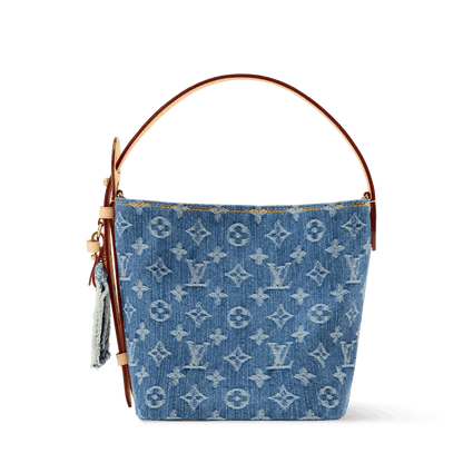 All In BB Monogram Denim Blue Denim Gold-Toned Hardware