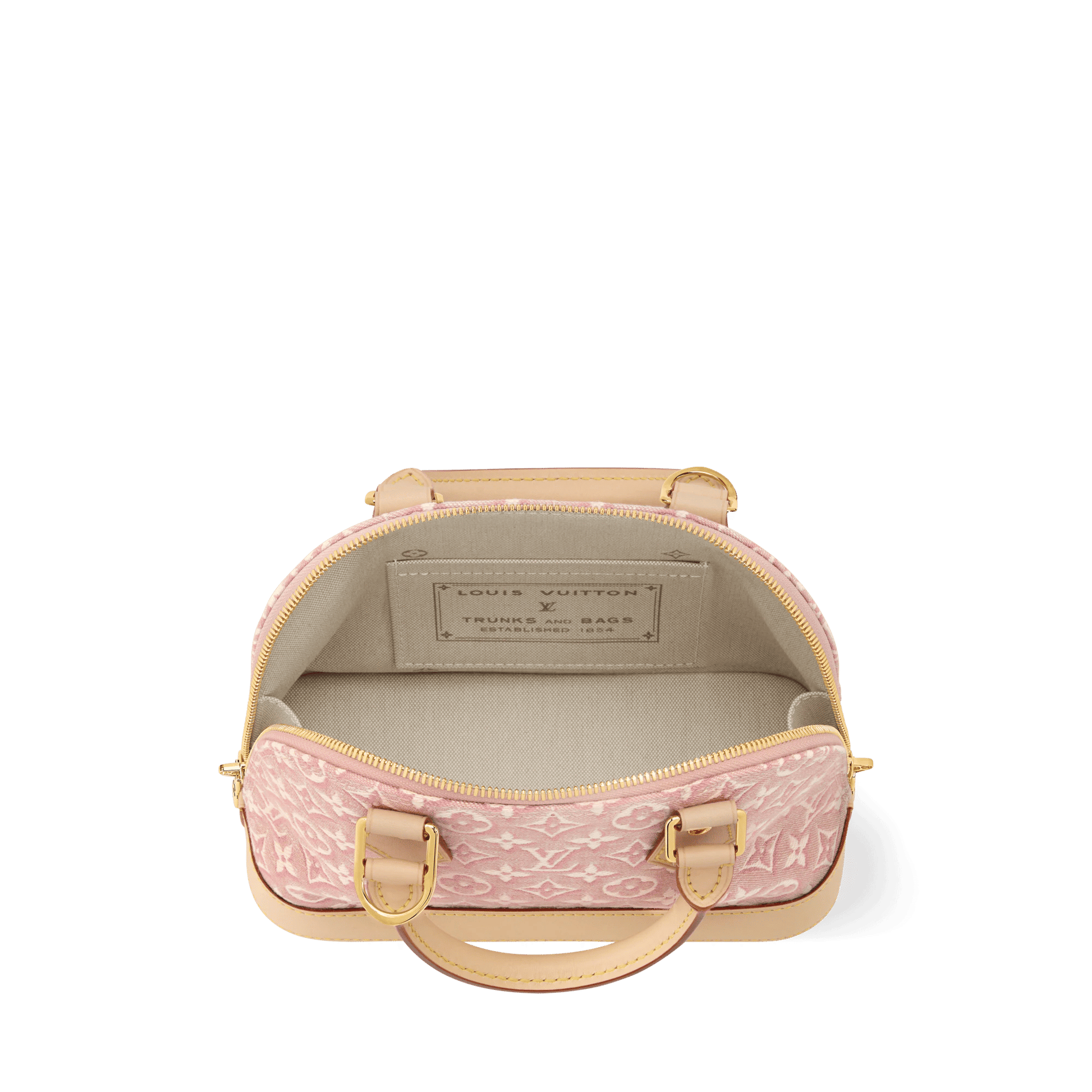 Women's Alma BB Monogram Emblème Rose Ruban Bag