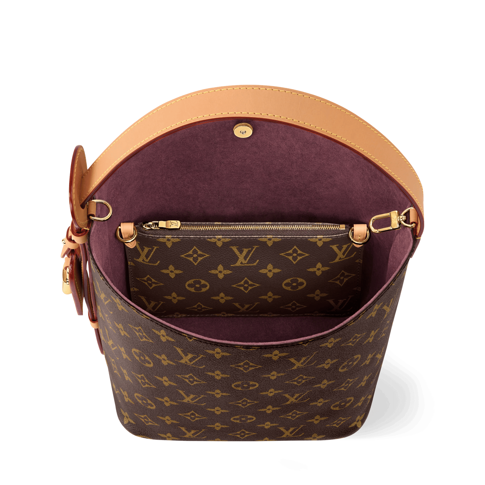 Women's All In MM Monogram Canvas Bucket Bag