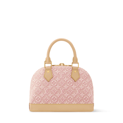 Women's Alma BB Monogram Emblème Rose Ruban Bag