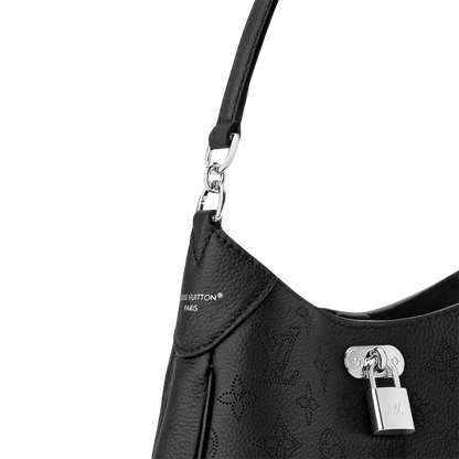 Women's All Around PM Black Perforated Mahina Calfskin Leather Tote Bag M28306