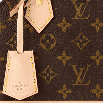 Women's Alma BB Monogram Canvas Top Handle Bag