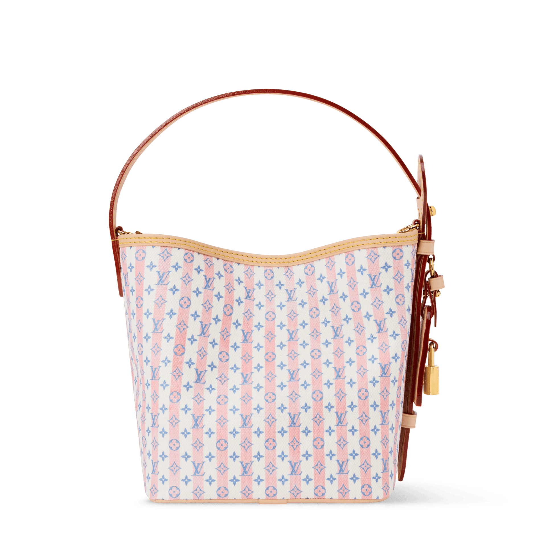 Women's All In BB Monogram Mini Blue Coated Canvas Handbag