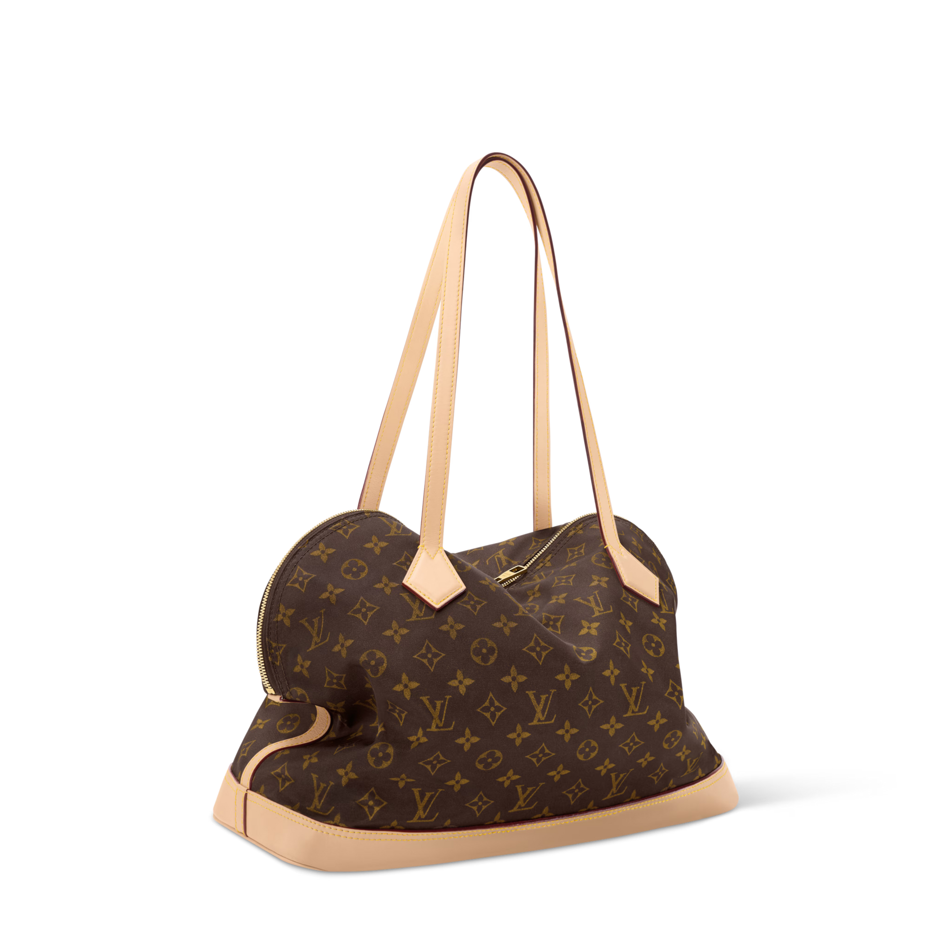 Alma Shoulder MM Monogram Silk Tech Gold-Toned Hardware