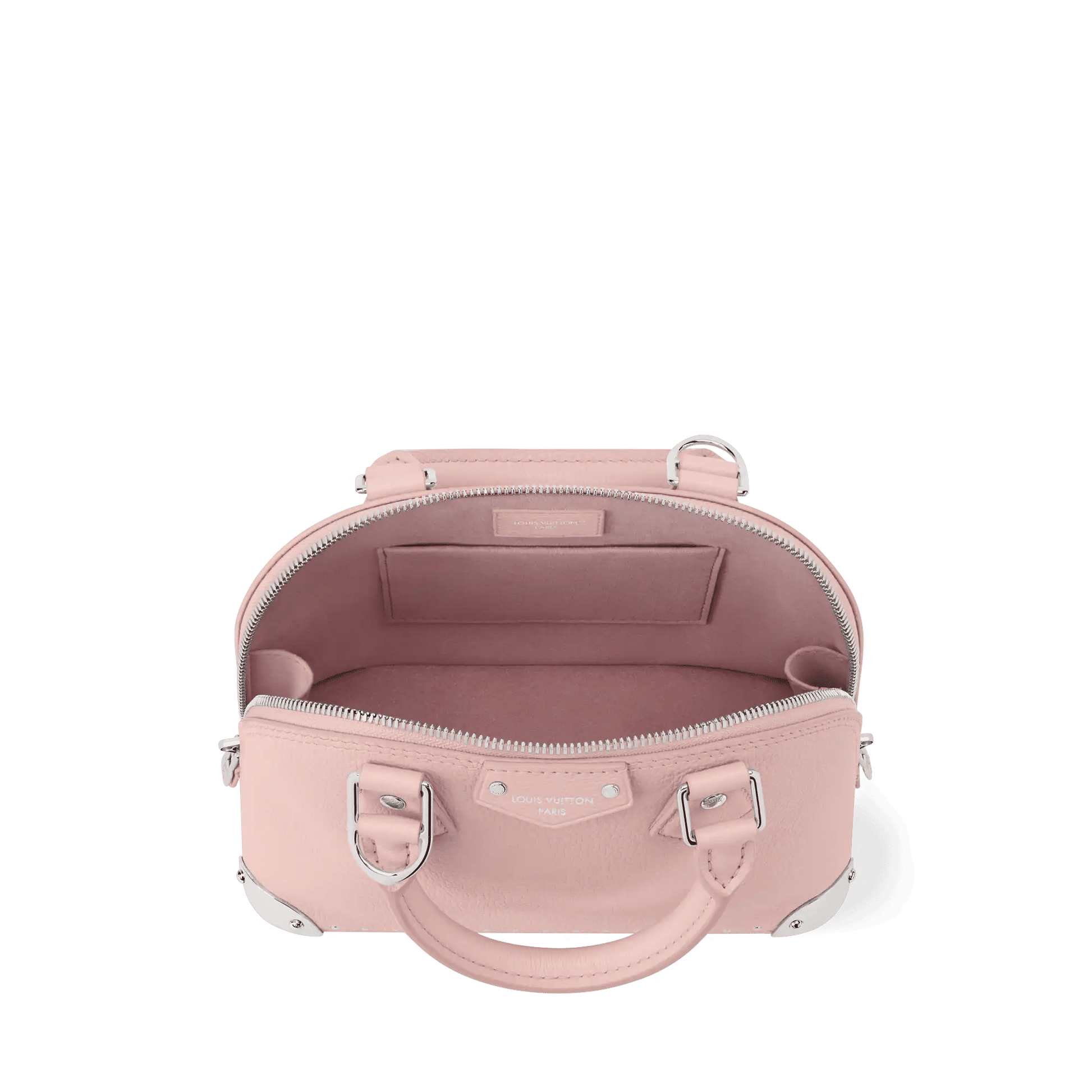 Women's Alma Trunk BB Petal Pink Calfskin Leather Crossbody Bag