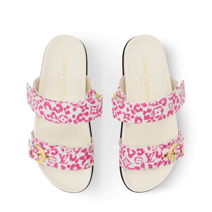 Women's Bom Dia Comfort Mule Monogram Leopard Canvas 1AJQPV