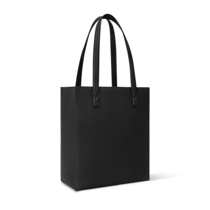 Men's Cabin Tote Waxy Calfskin Black