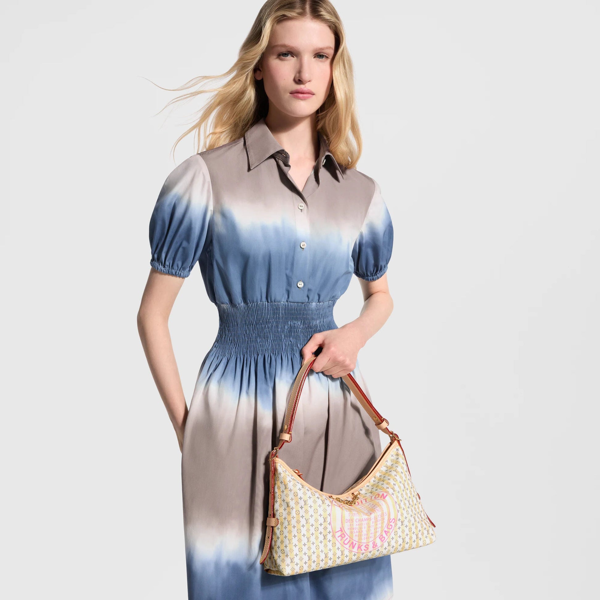 Women's Carryall East West Banana Monogram Coated Canvas Tote Bag M29139