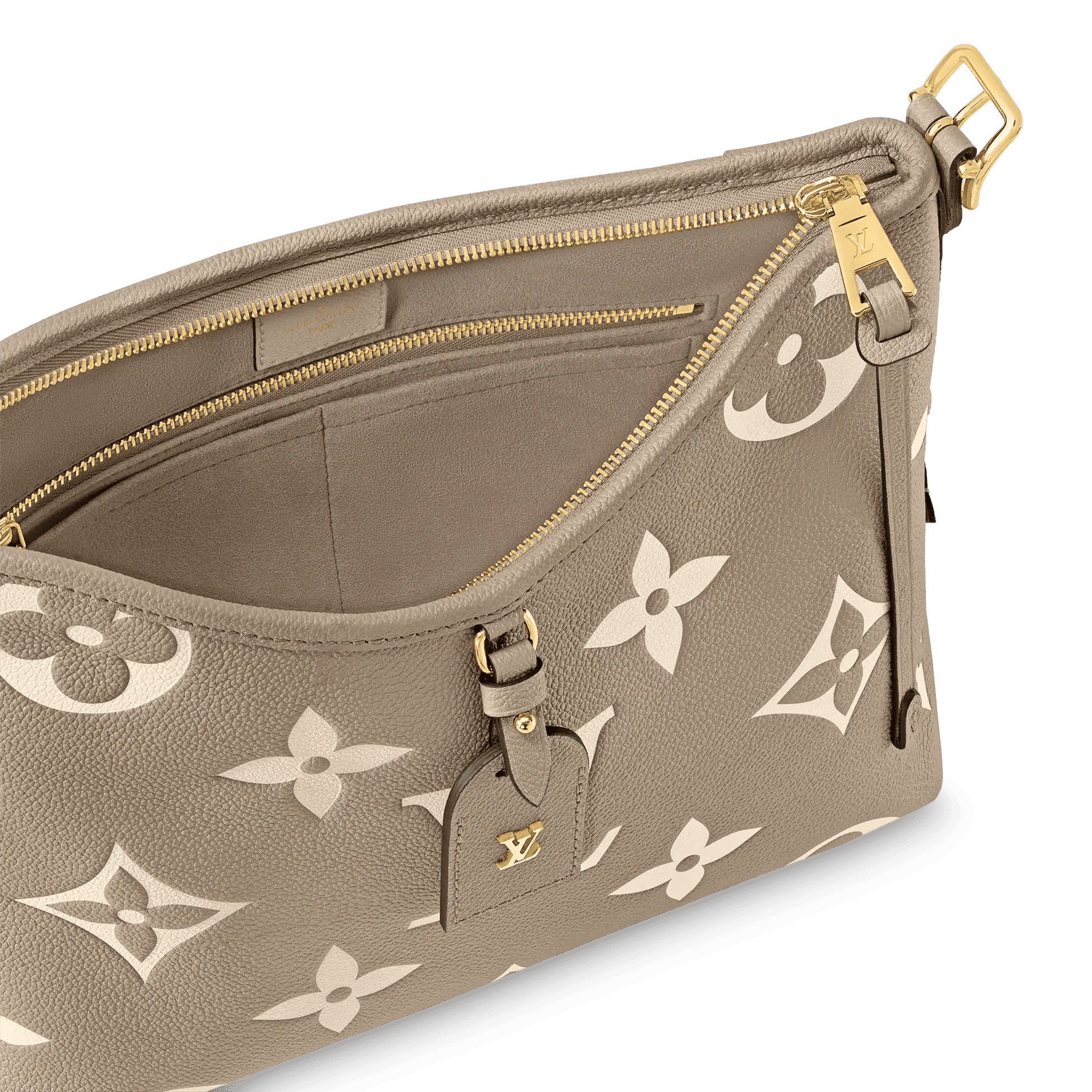 Women's CarryAll PM Bicolor Monogram Empreinte Leather Hobo Bag M47180