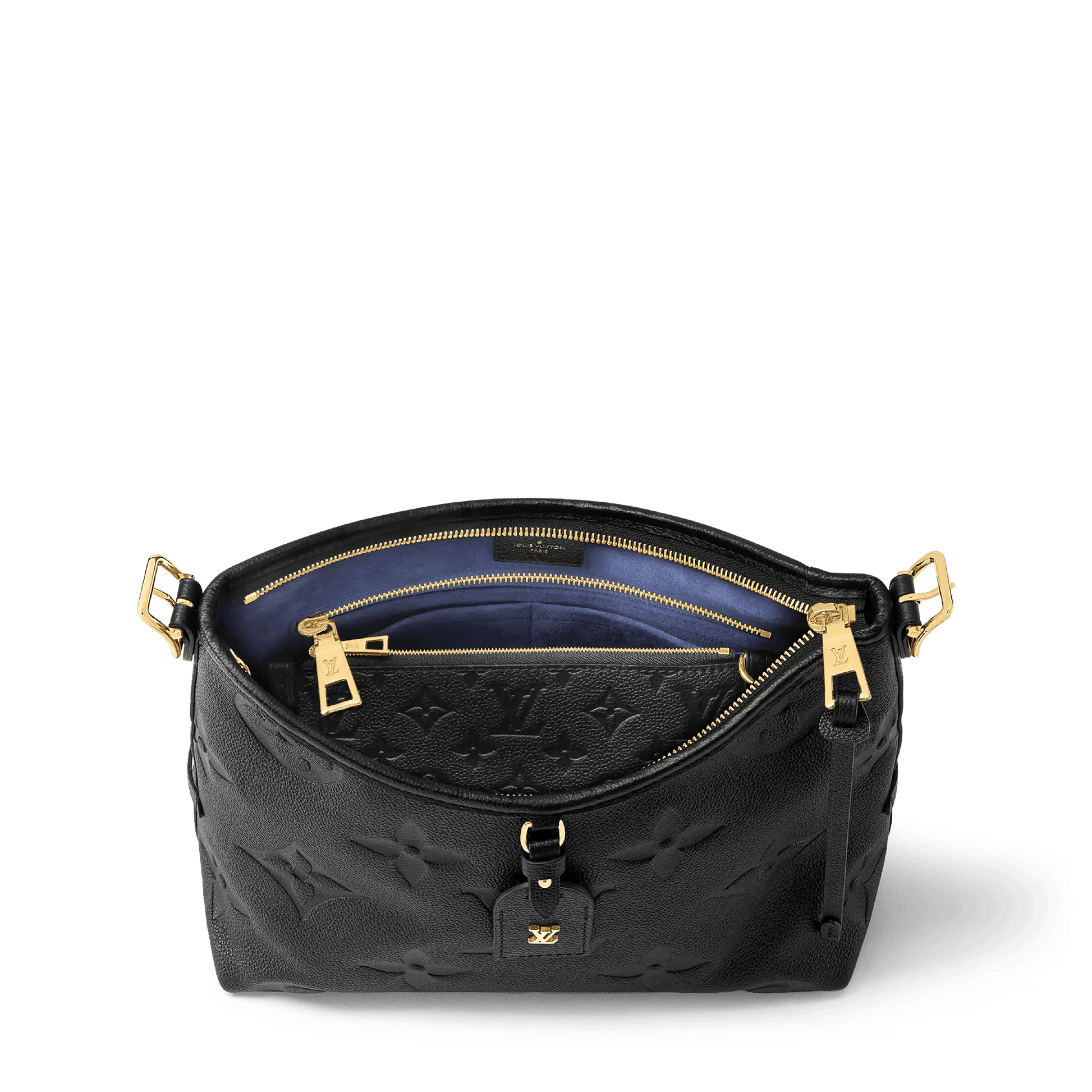 Women's CarryAll PM Black Monogram Empreinte Leather Hobo Bag M46288