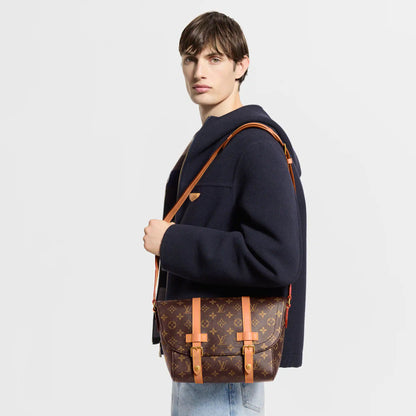 Men's Christopher Messenger Bag Monogram Archive