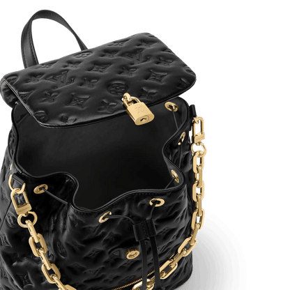Women's Coussin MM Monogram Padded Calfskin Leather Backpack M25508
