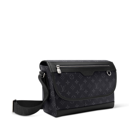 Courrier Messenger Monogram Eclipse Canvas Black Ruthenium-Tone Brass Hardware