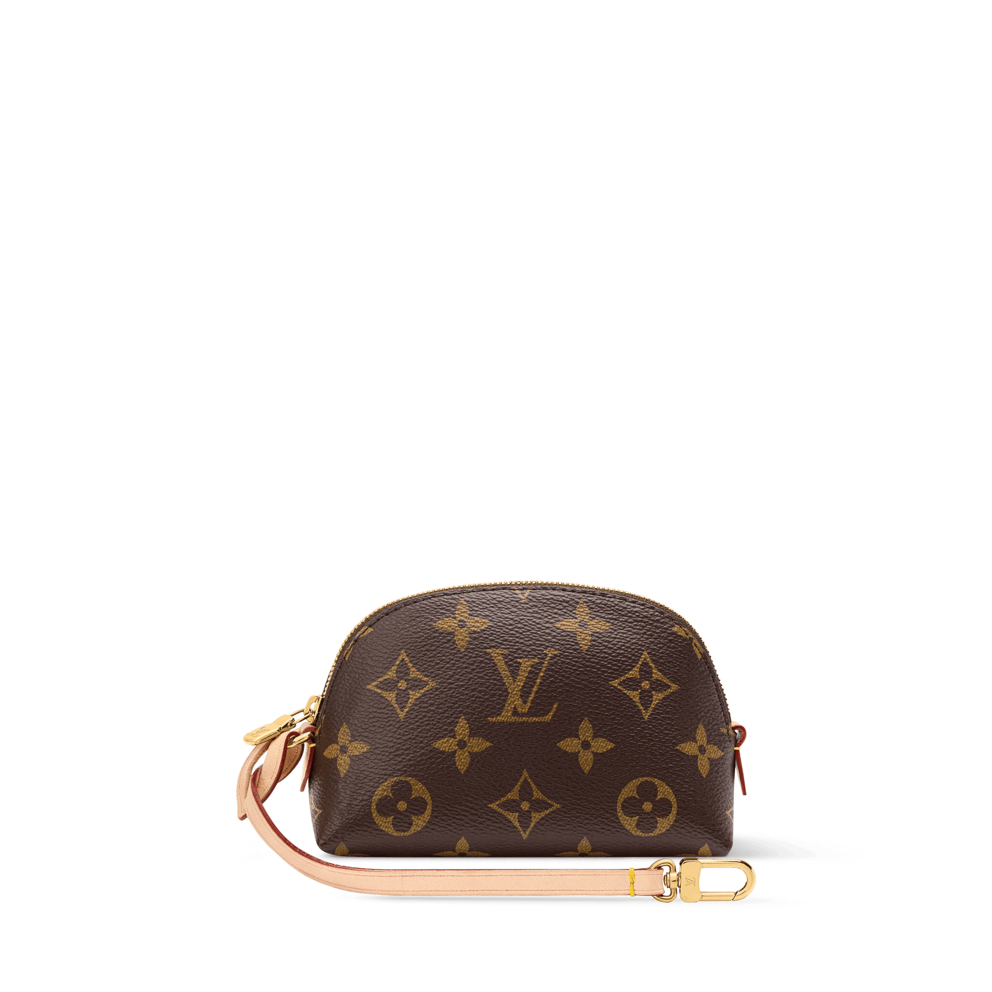 Women's Cosmetic Purse Monogram Coated Canvas Pouch M25653